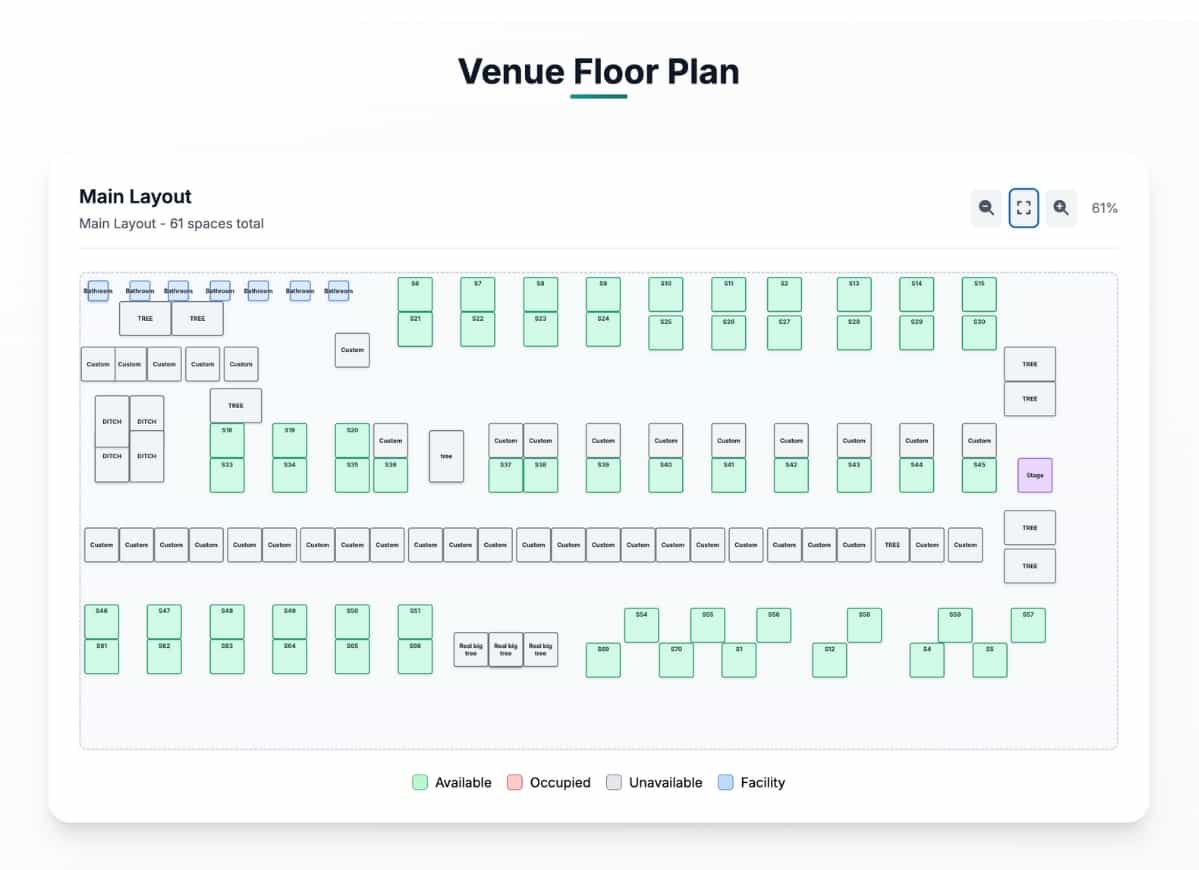 Venue Builder - Event Attendee Maps